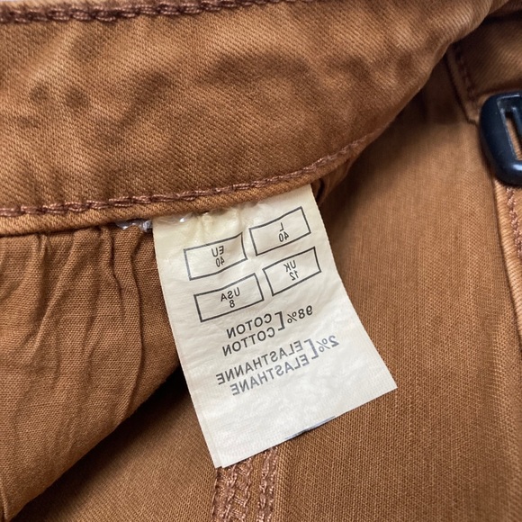 Onado Paris size 8 caramel ankle pants. NWT - Picture 5 of 9